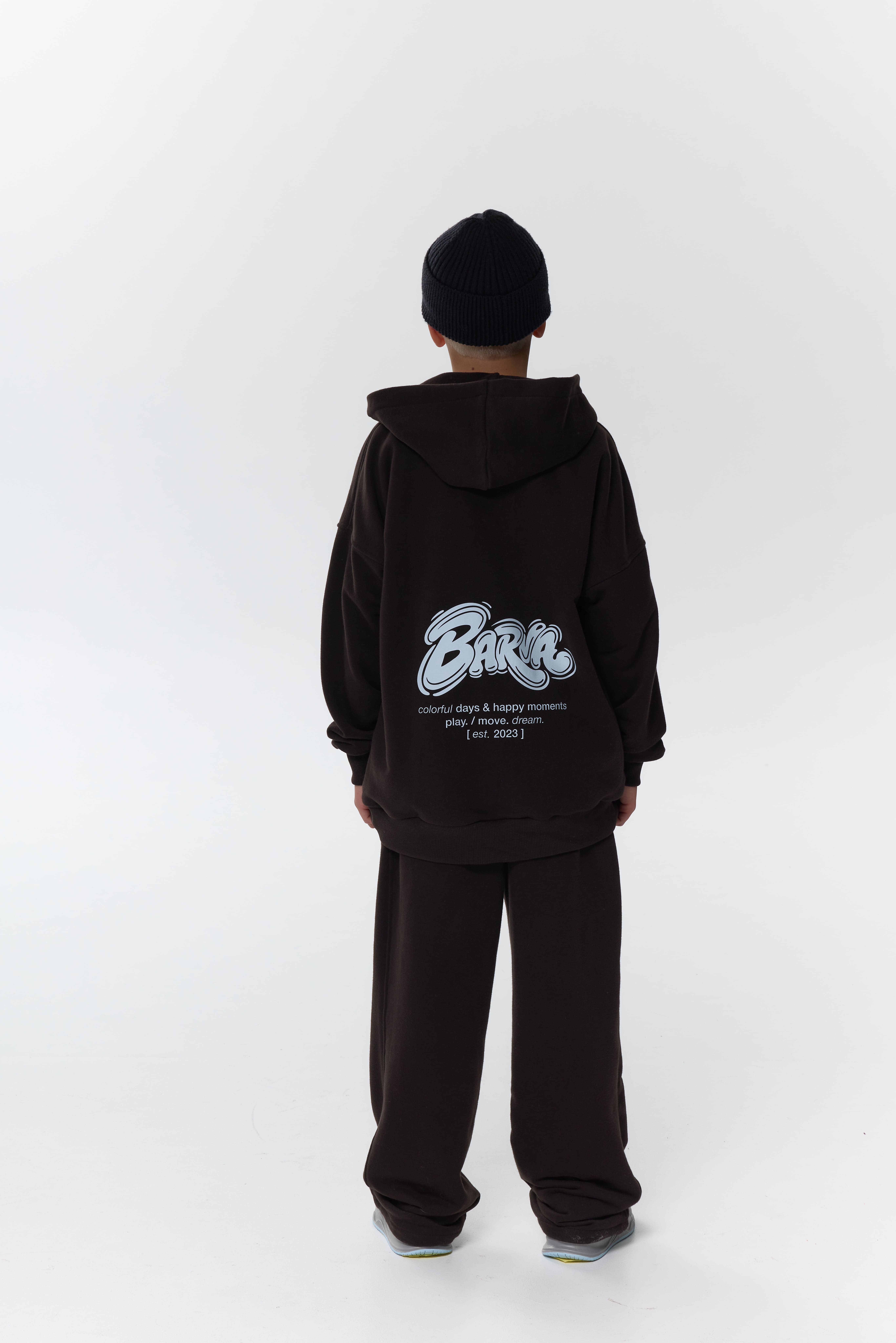 Худі зіп barvà шоколад unisex